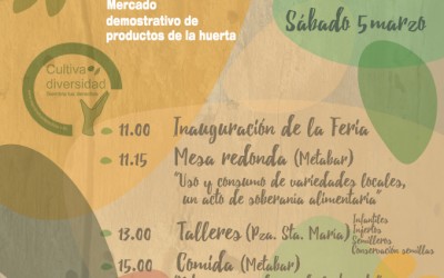 V Feria extremeña de la Biodiversidad Agrícola, Mérida, 5 DE MARZO