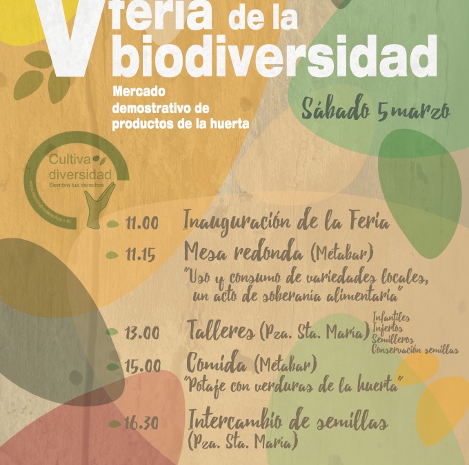 V Fira estremenya de la Biodiversitat Agrícola, Mérida, 5 de març