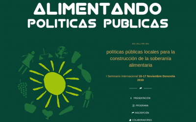 I Seminari Internacional sobre polítiques públiques locals per la Sobirania Alimentària