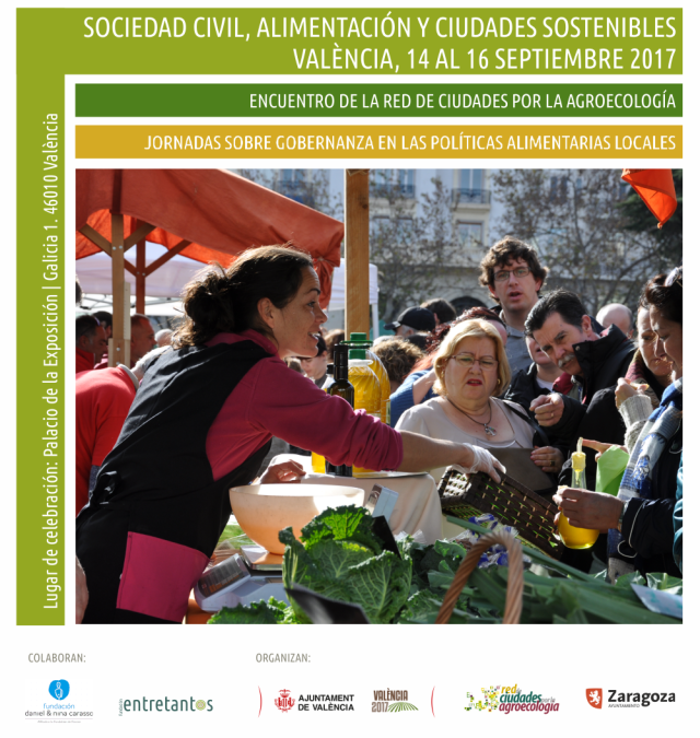 Jornades ‘Societat Civil, Alimentació i Ciutats Sostenibles’, València, 15-16 setembre